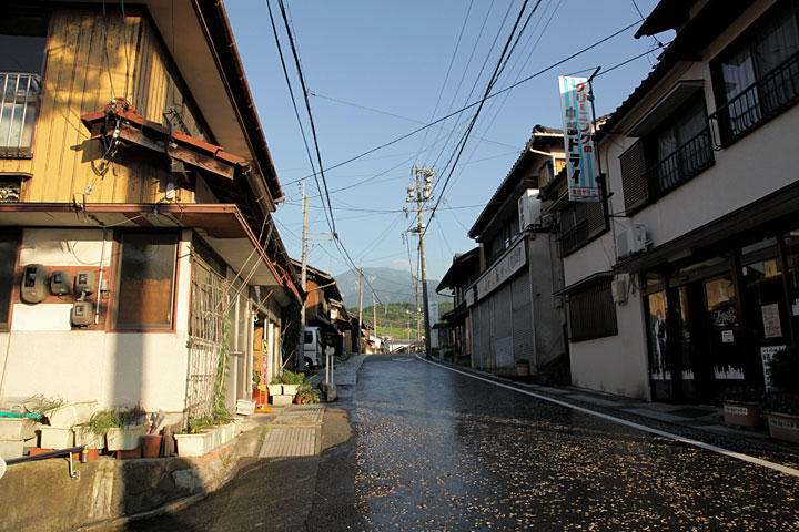 落合宿の町並み