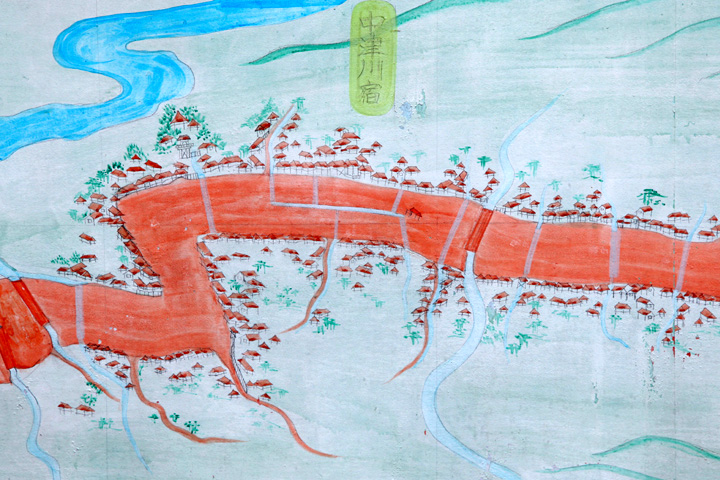 中津川宿図
