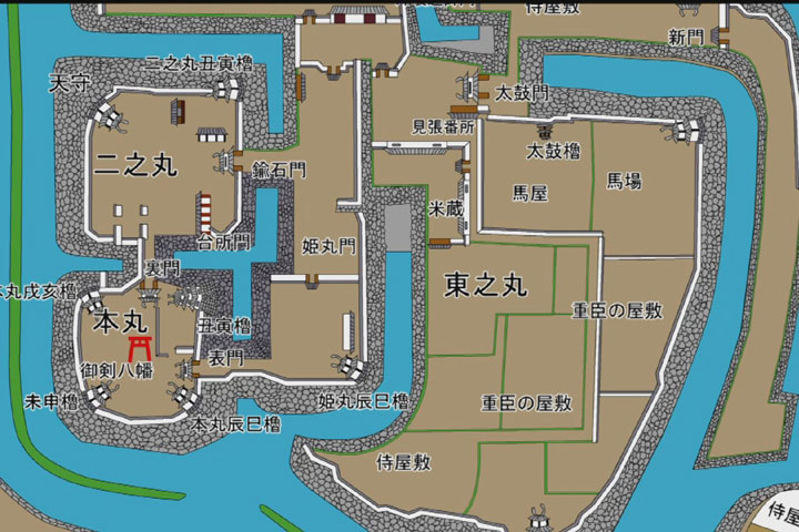 西尾城郭図