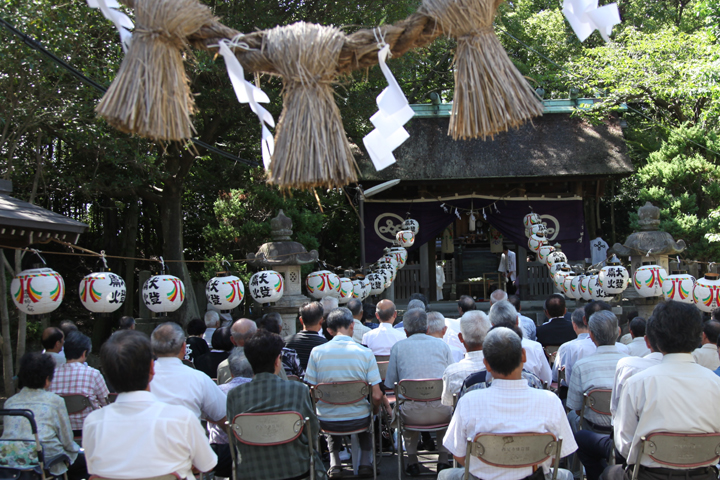 西尾城内にある御劔八幡宮　御旅所