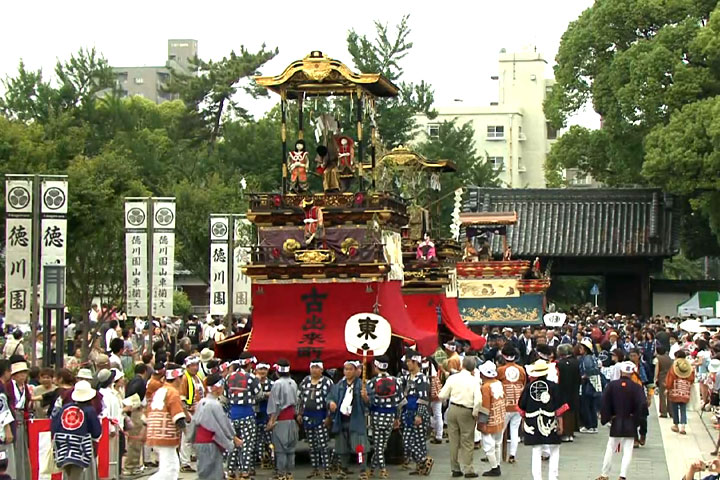 徳川園山車揃え