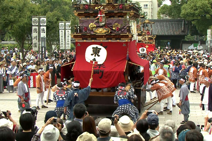 徳川園山車揃え