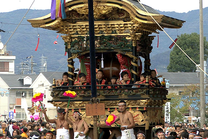 海へ向かう山車