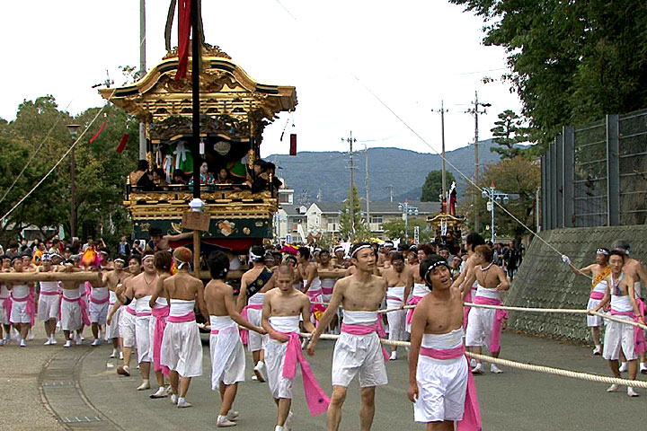 海へ向かう山車