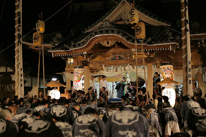 上祭の終わりを告げる太鼓