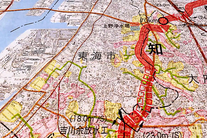 東海市付近地図