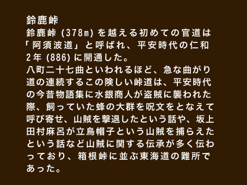 鈴鹿峠解説