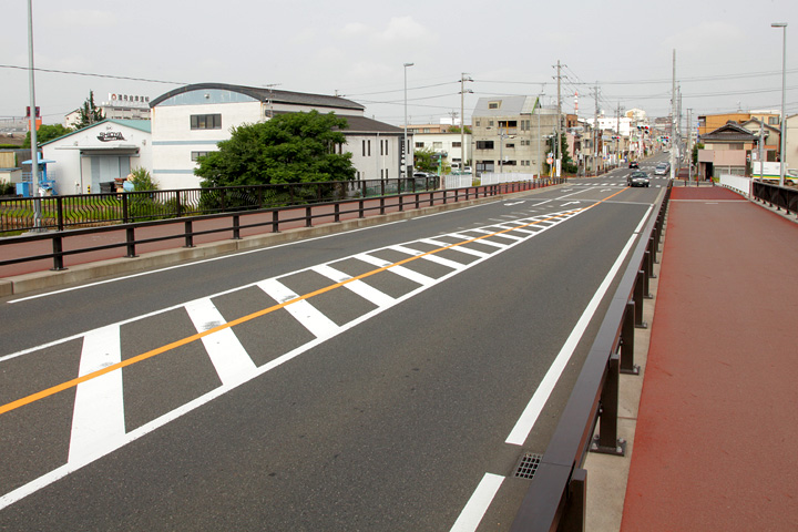 庄内川東岸の佐屋街道