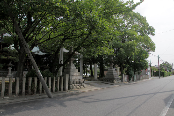 国玉神社前佐屋街道