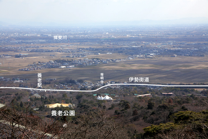 養老町鷲巣方面