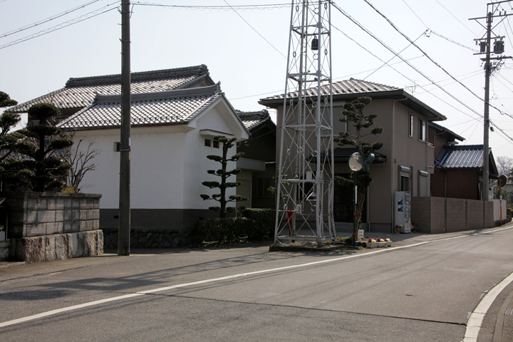 伊勢街道(養老町小倉)