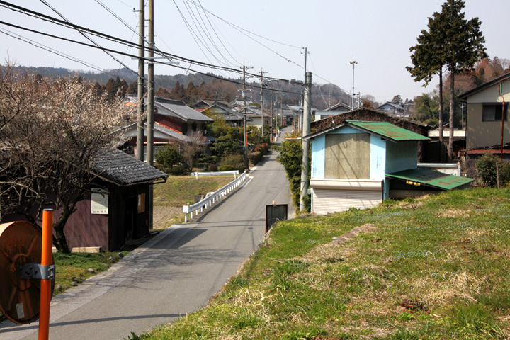 牧田宿西入口付近