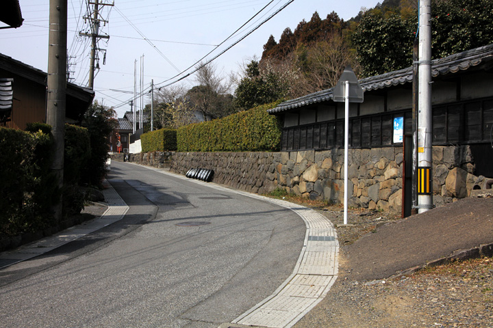 牧田宿中心部