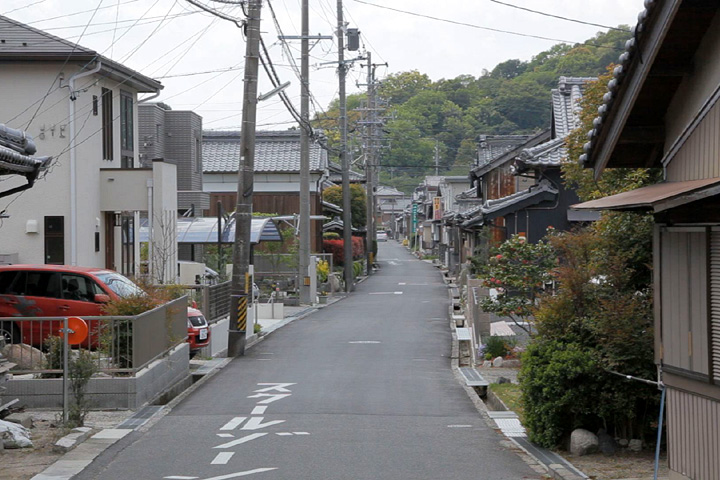 距離標付近の伊勢街道