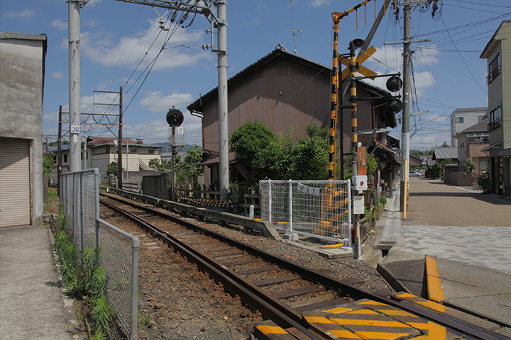 伊賀線の脇にある玄蕃町延命地蔵