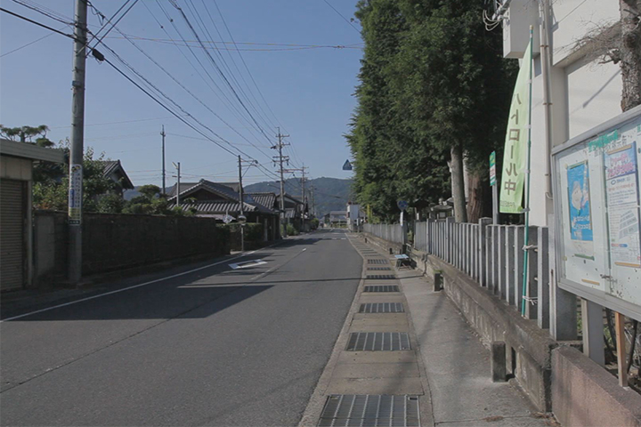 小宮神社前の大和街道