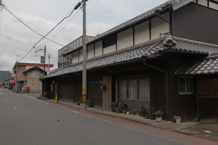 上柘植宿　本陣・高札場跡付近