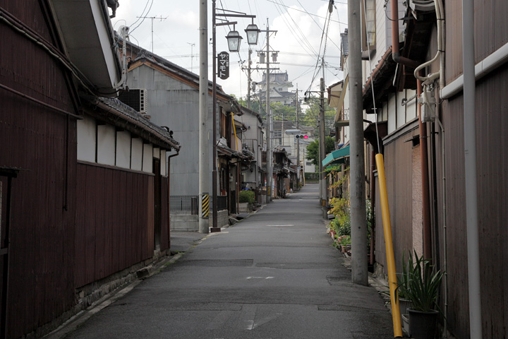 上野中町付近の路地