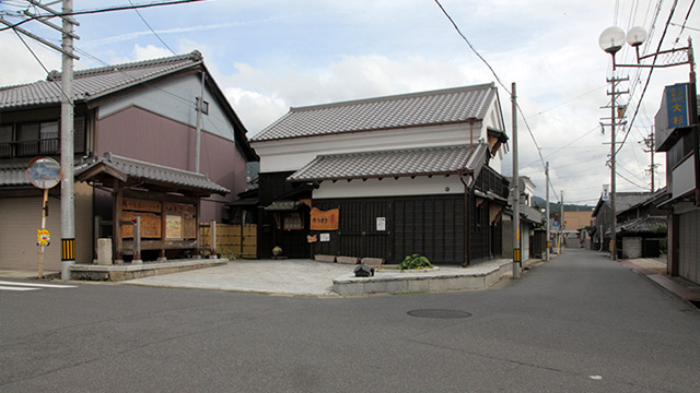 上柘植宿　柘植宿元標前