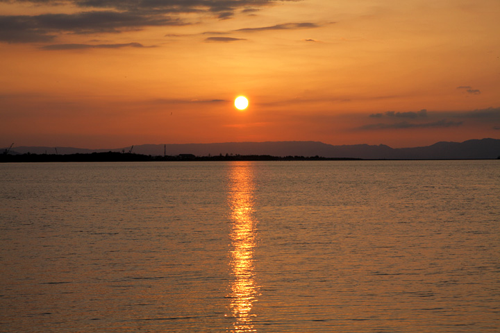 二見海岸からの夕景