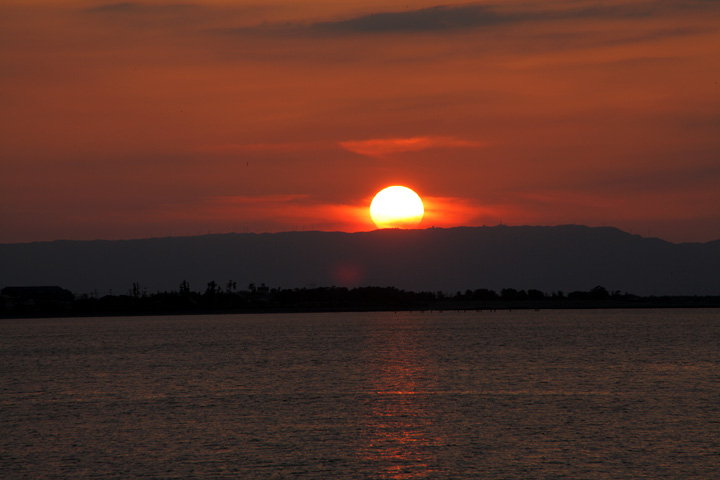 二見海岸からの夕景