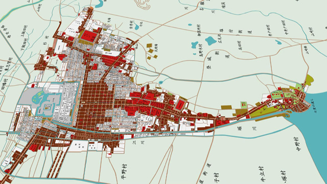 江戸時代後期の名古屋城下図