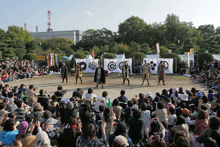 名古屋おもてなし武将隊四周年祭演舞(名古屋城西之丸)